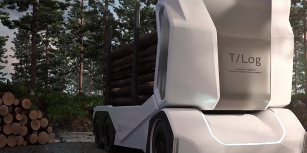 【話題・自動運転】林業現場にも先端技術! 自動運転の木材運搬トラック「T-log」登場