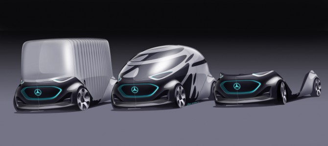 【話題・新技術・自動運転】メルセデス・ベンツ、ボディー交換式自動運転車のコンセプト発表