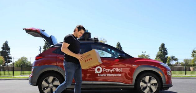 【話題・自動運転】中国系のポニー・エーアイ、自動運転車で食料品宅配