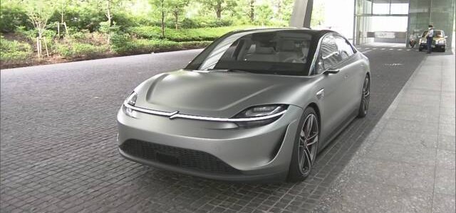 【話題・自動運転】ソニー 開発中の電気自動車 走行の様子を初めて披露