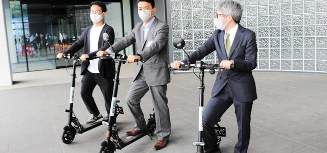 【話題・超小型EV】城崎温泉巡りは電動キックボードで 観光客らに貸し出しプロジェクト