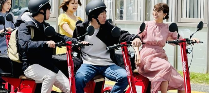 【話題・次世代モビリティ】九州大学エリア周辺で電動3輪バイクシェアリングサービスを実証
