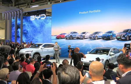 【話題】ＥＶで中国が攻勢 地元では警戒感―独自動車ショー