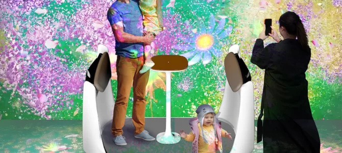 【話題・次世代モビリティ】トヨタの次世代モビリティ『Round-Palette』×ネイキッドの近未来体験フォトブース