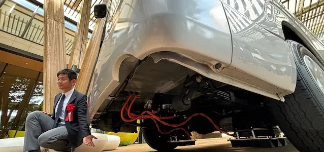 【インフラ・新技術】EV走行中に充電、初の公道実証 10秒で1キロメートル