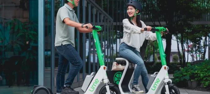 【話題・マイクロモビリティ】世界最大手のマイクロモビリティ「Lime」が日本でサービス開始