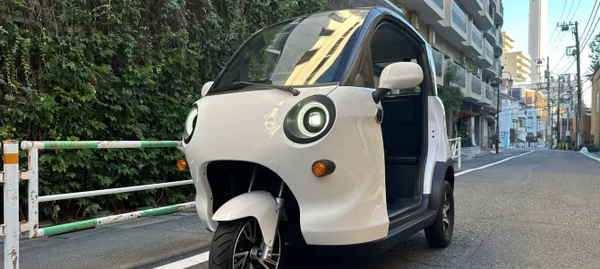 【話題・インフラ】世界初！！災害時に特化した小型EV電配車を開発