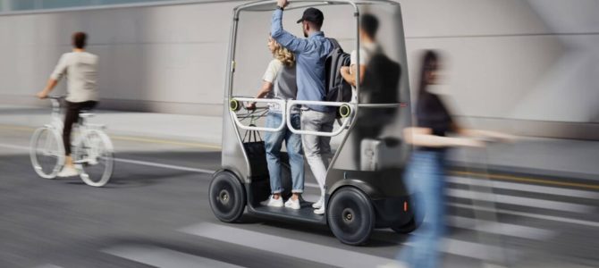 【マイクロモビリティ・未来】ホップ、都市交通を排除する自律型集合スクーター – 近未来