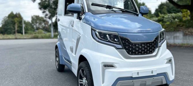 【話題・マイクロモビリティ】約65万円の原付ミニカー「EV-eCo」が都内で展示・試乗イベントを開催。一人乗りの超小型EV