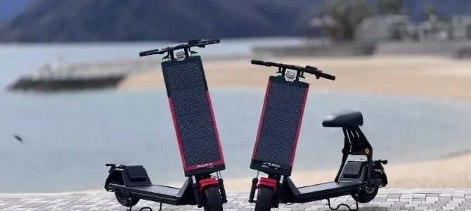 【話題・マイクロモビリティ】太陽光発電付きモビリティの実証実験を開始