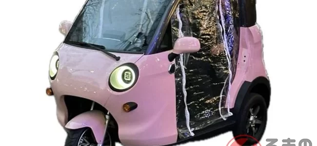 【話題・超小型EV】新車98万円の「3人乗りトライク スリールオータ」公開に反響殺到！ 「需要ある」「十分でしょう …