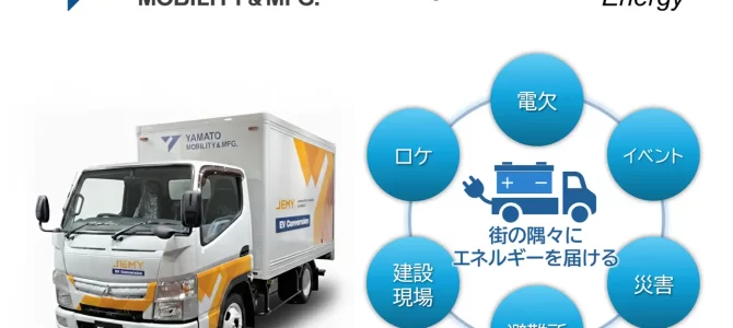 【話題・企業】「運ぶ」車両から「社会を動かす」エネルギー拠点へ ‐ | ヤマトモビリティ&Mfg.株式会社の … 【話題・企業】「運ぶ」車両から「社会を動かす」エネルギー拠点へ ‐ | ヤマトモビリティ&Mfg.株式会社の …